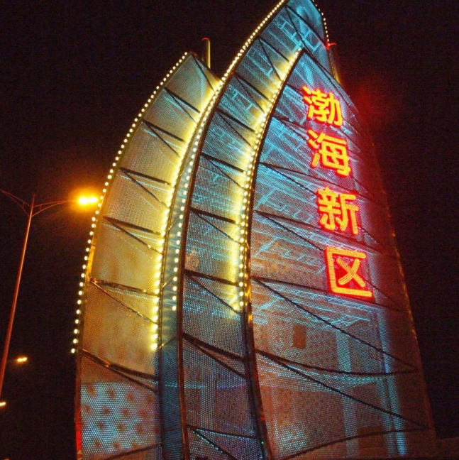 渤海新區(qū)亮化標識